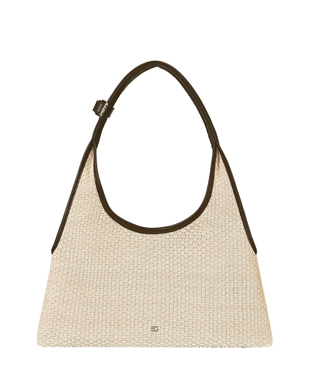Stand Oil Ringo Bag Mini · Reversible Shoulder Bag — Raffia Brown