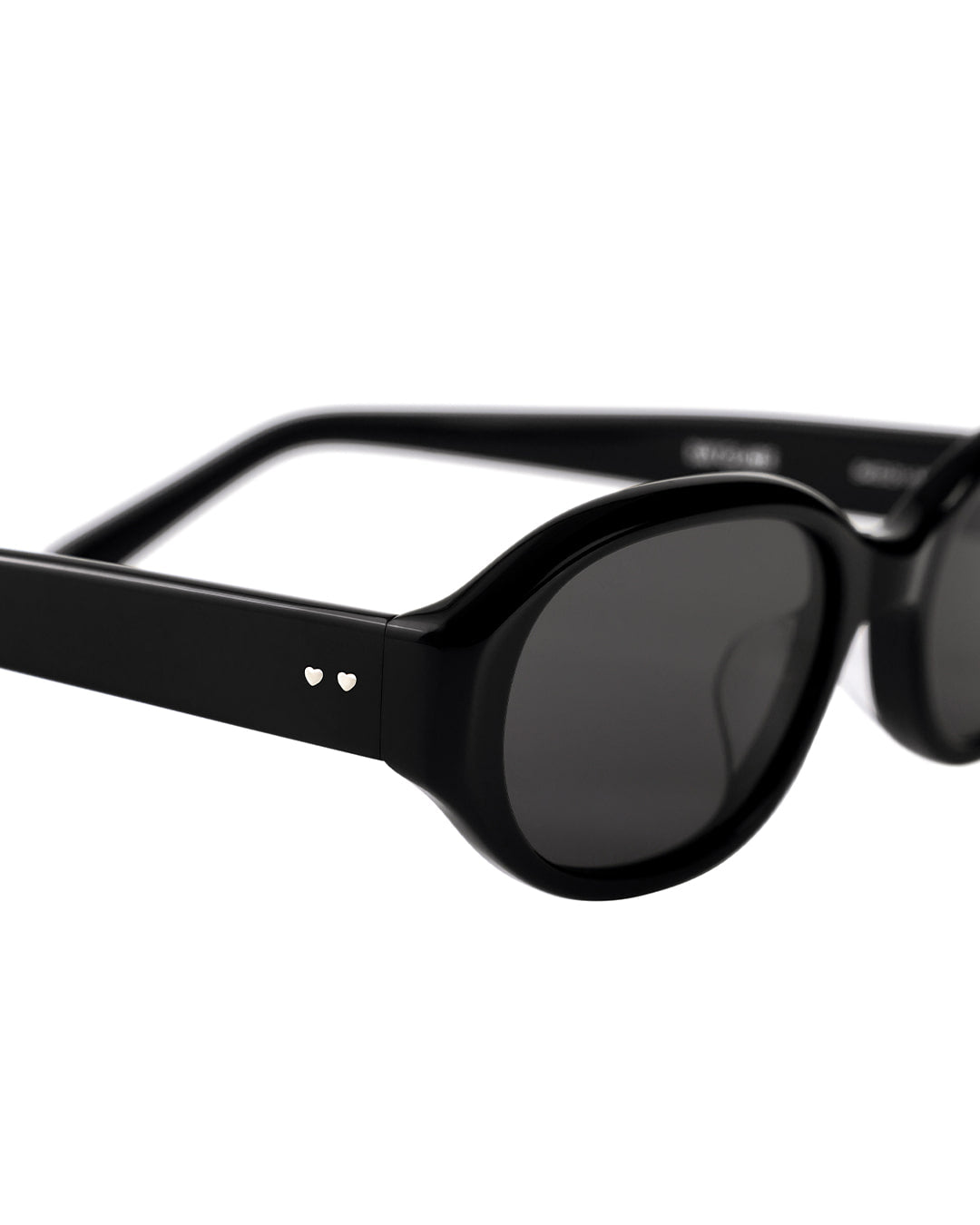 Stand Oil Day Glare Oval Sunglasses — Black