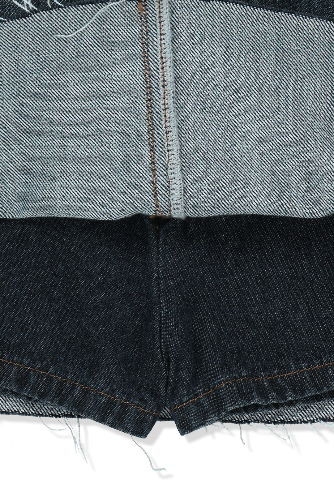 Matin Kim Cargo Mini Denim Skort — Blue