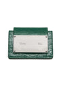 Matin Kim Glazed Accordion Wallet — Green