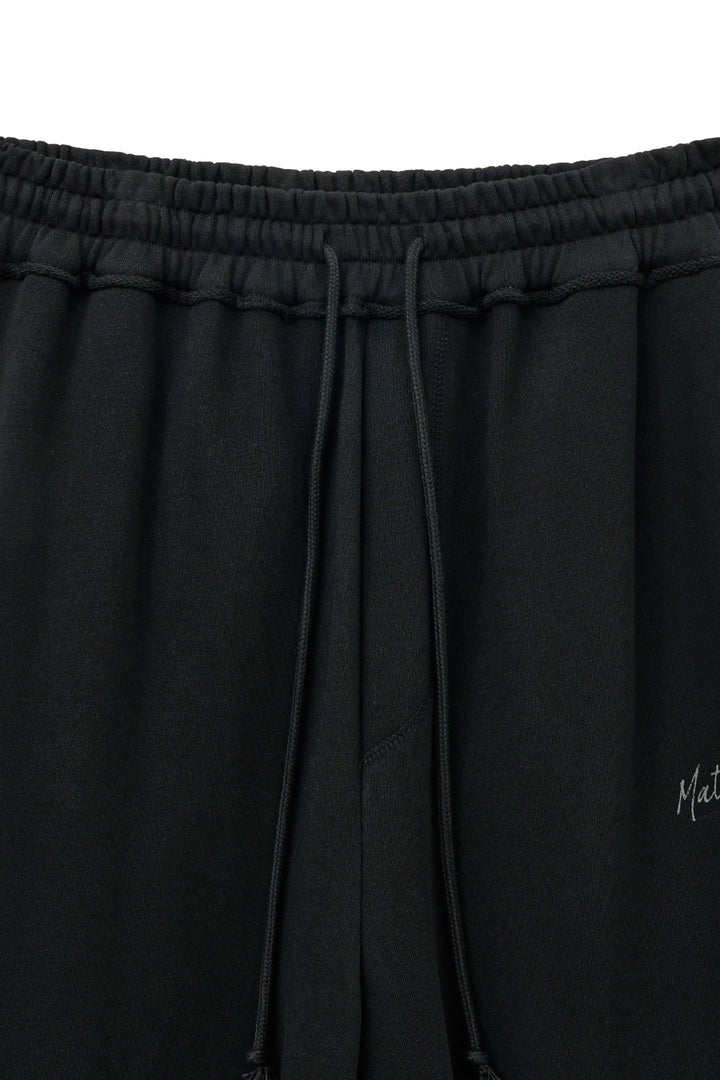 Matin Kim Drawstring Point Sweatpants — Black