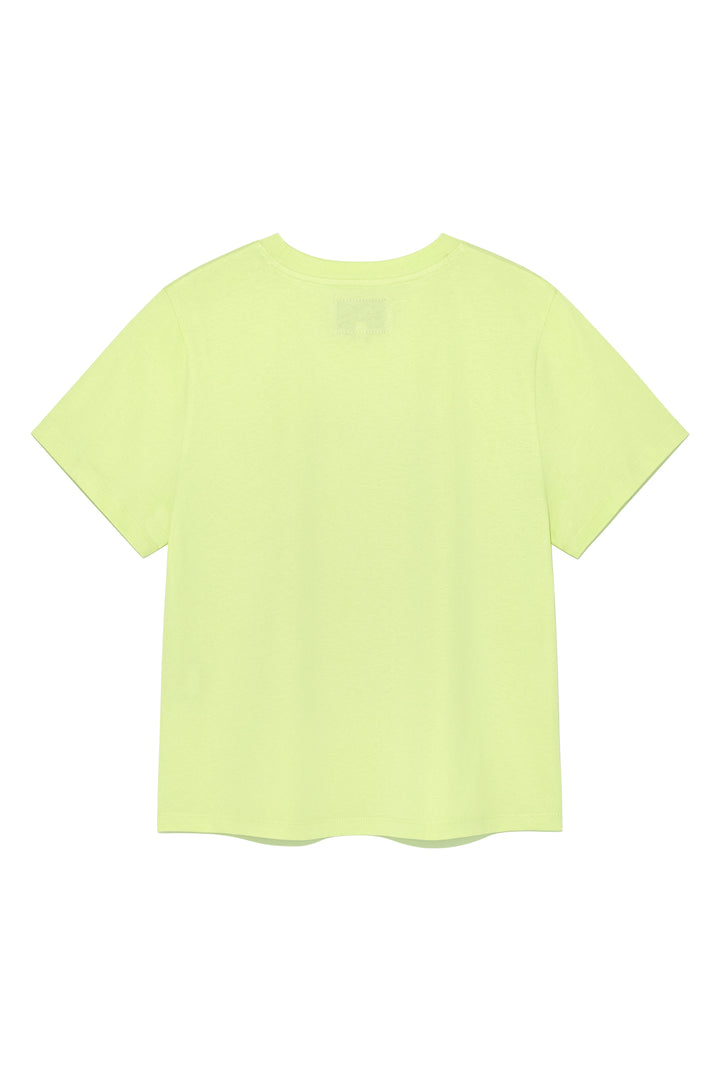 Matin Kim Sticker Graphic Logo Top Lime