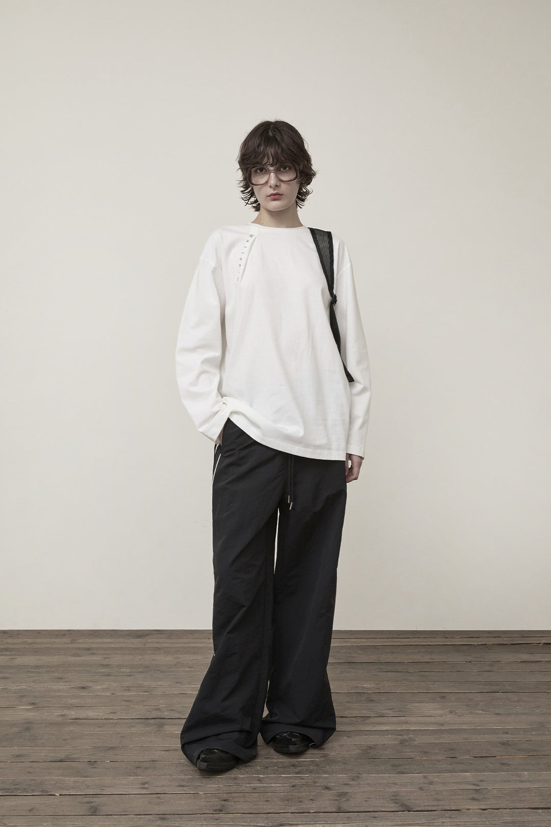 Matin Kim Tuck Point Long Sleeve Top — White