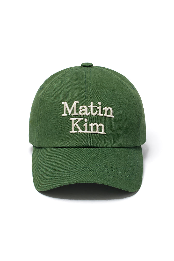 Matin Kim Volume Logo Ball Cap — Green