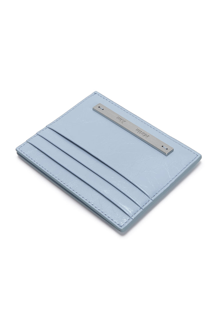 Matin Kim Glossy Slim Metal Card Holder Sky