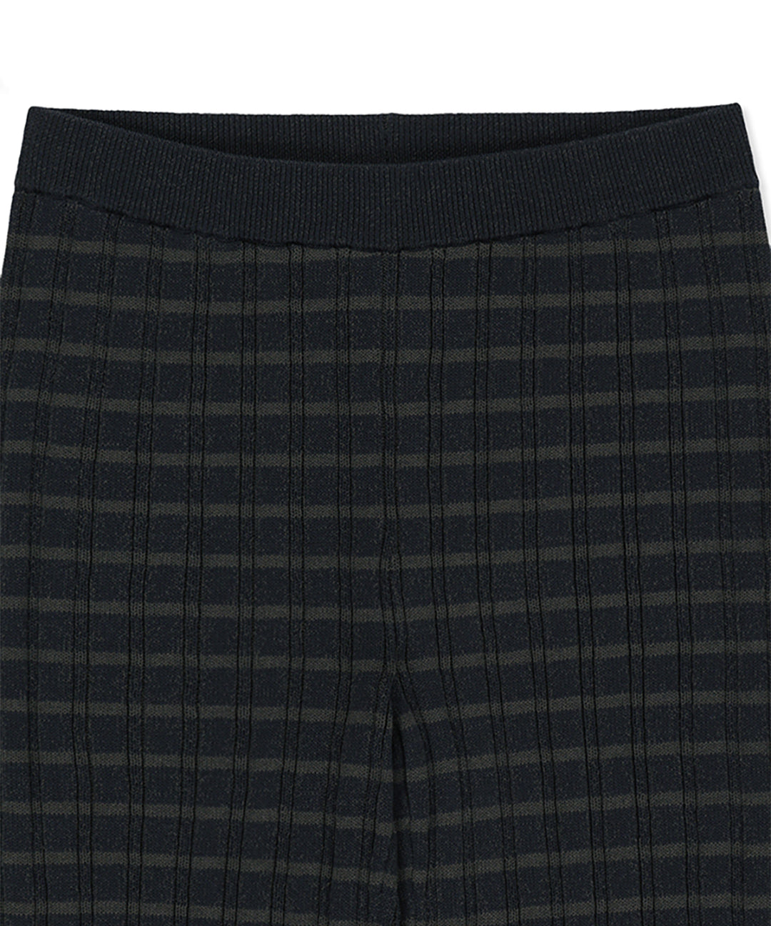 Matin Kim Stripe Knit Shorts — Navy blue