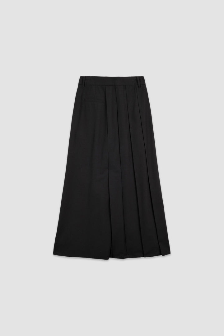 KIMMATIN Unbalance Pleats Pants — Black