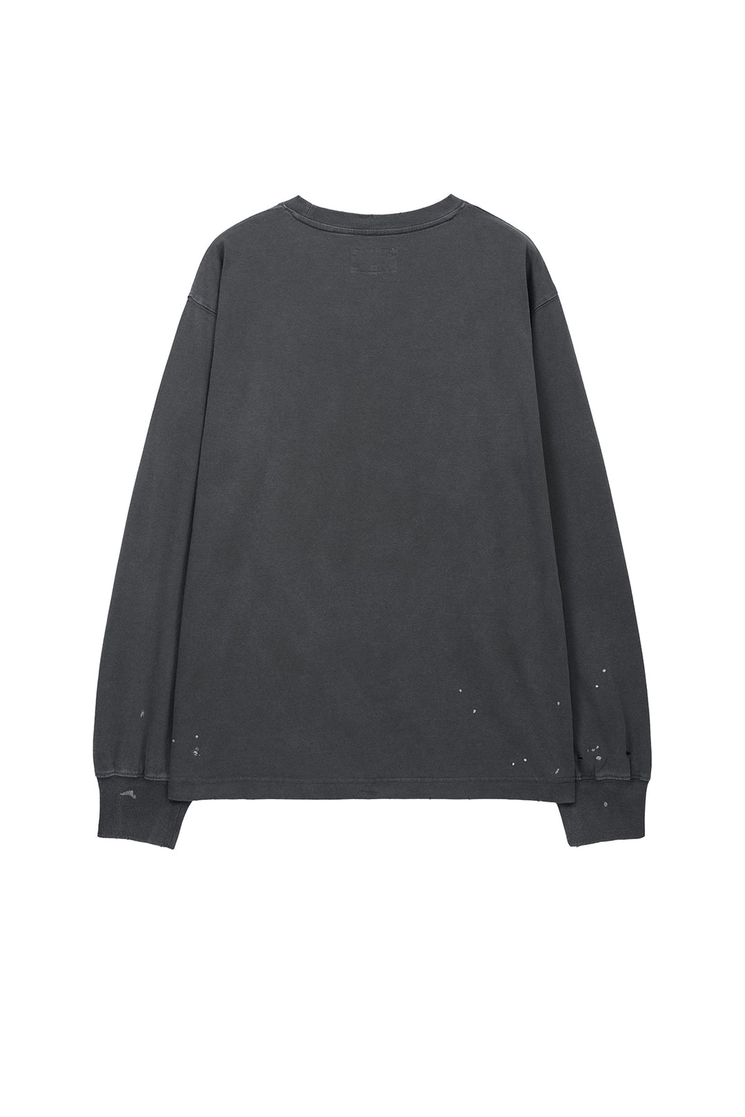 Matin Kim Vintage Washed Logo Top — Charcoal