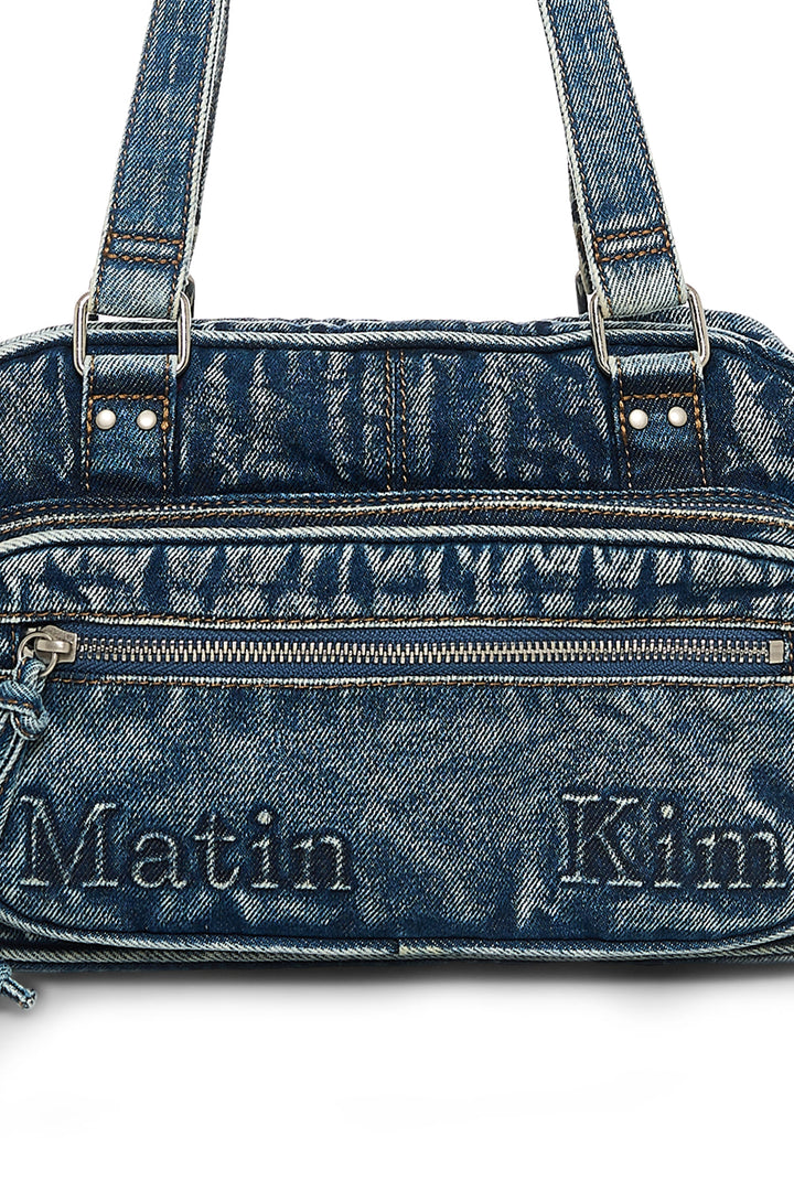 Matin Kim Dust Denim One Pocket Shoulder Bag — Blue