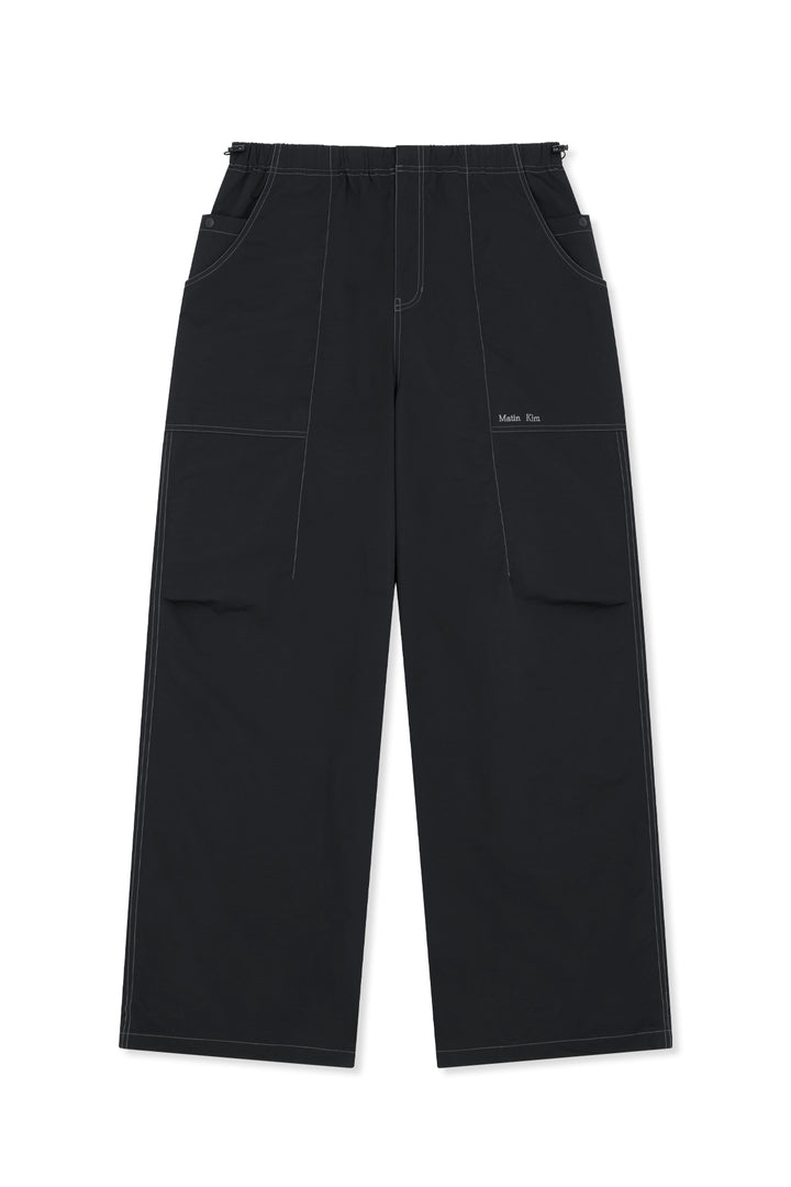 Matin Kim Multi Panel Parachute Pants — Black