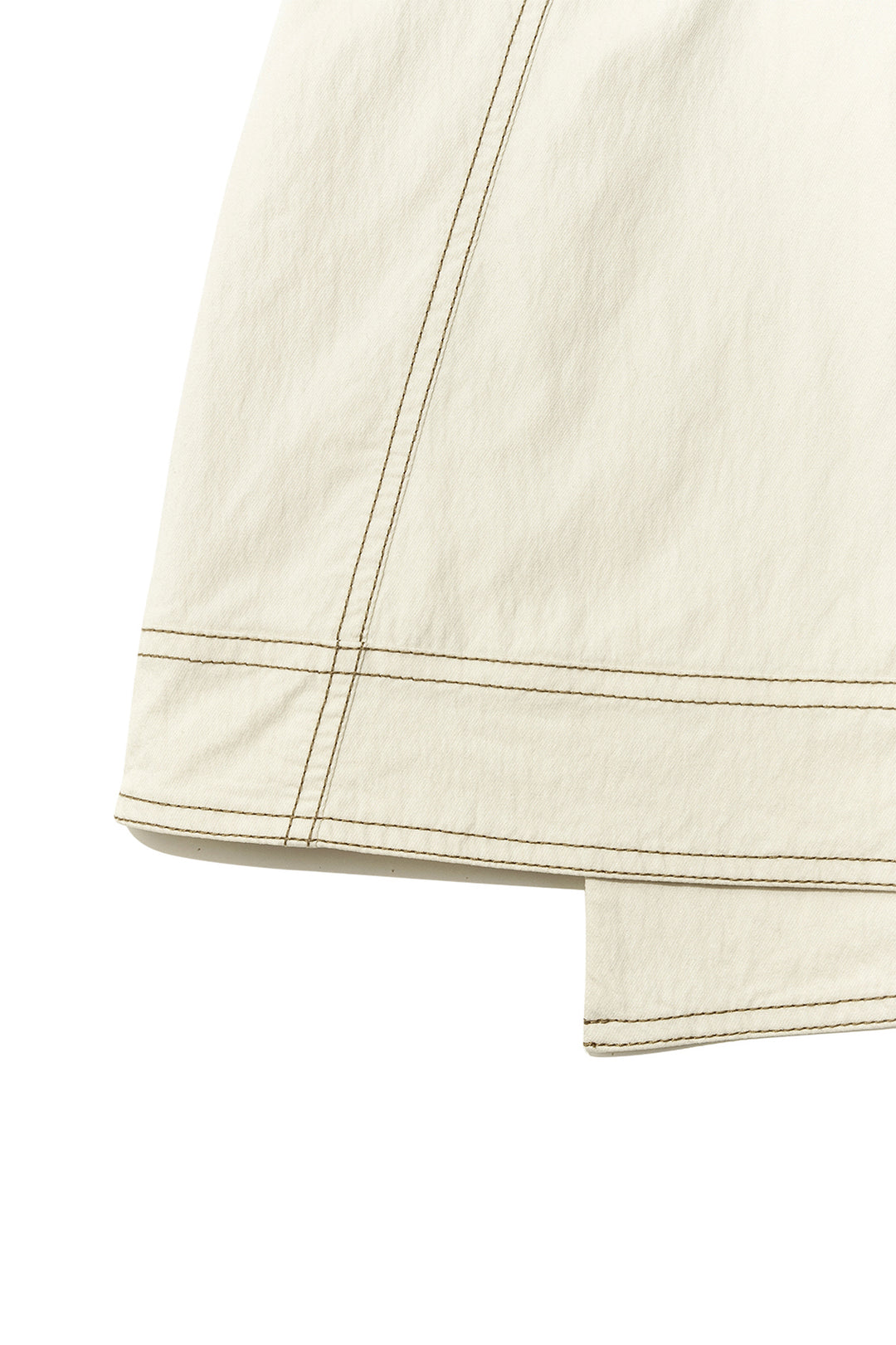 Matin Kim Stitch Point Belted Wrap Skirt — Beige