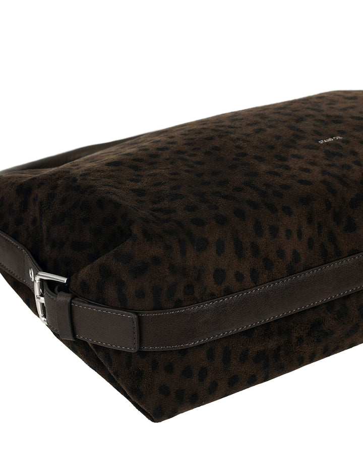 Stand Oil Mushy Bag — Nubuck Slouch Tote — Leopard Brown