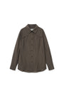 Matin Kim Pocket Line Point Shirt — Brown