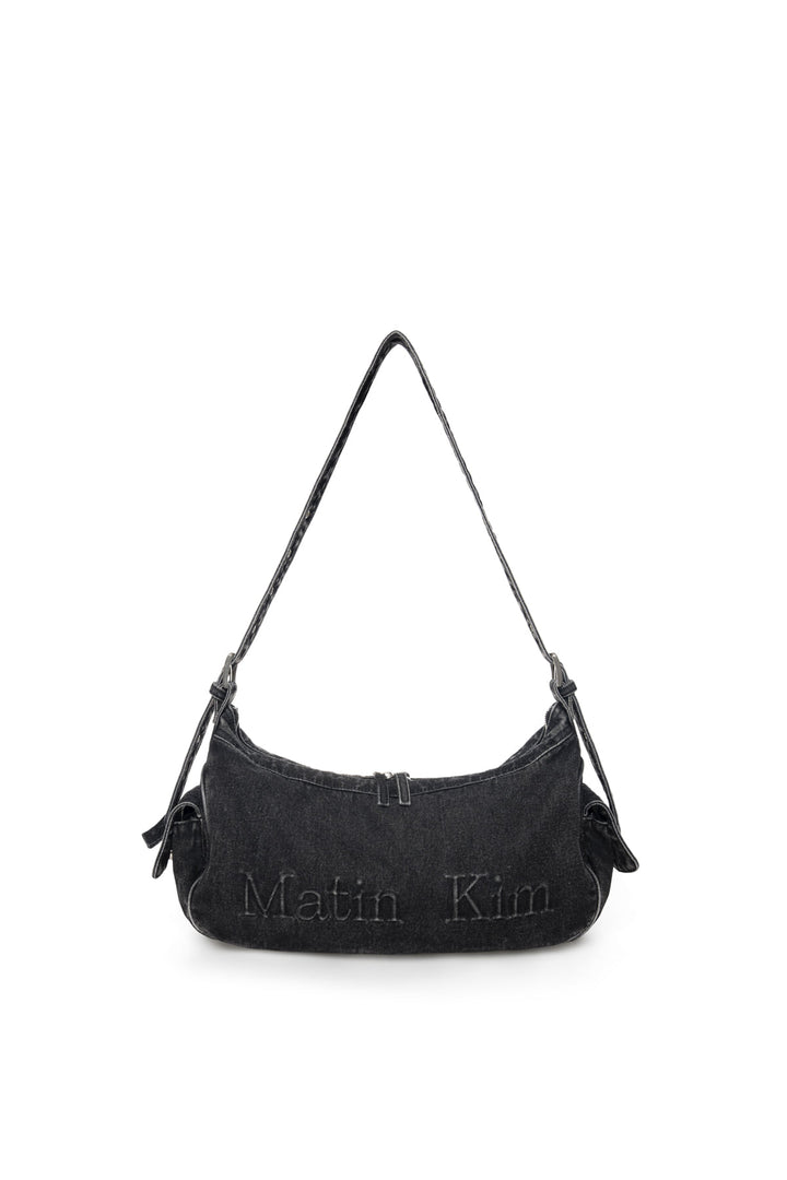 Matin Kim Dust Denim Side Pocket Bag — Black