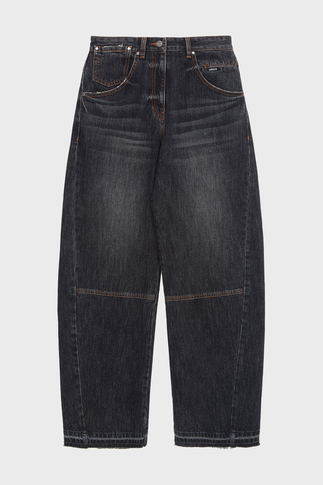 KIMMATIN Twisted Seam Denim — Dark — Gray
