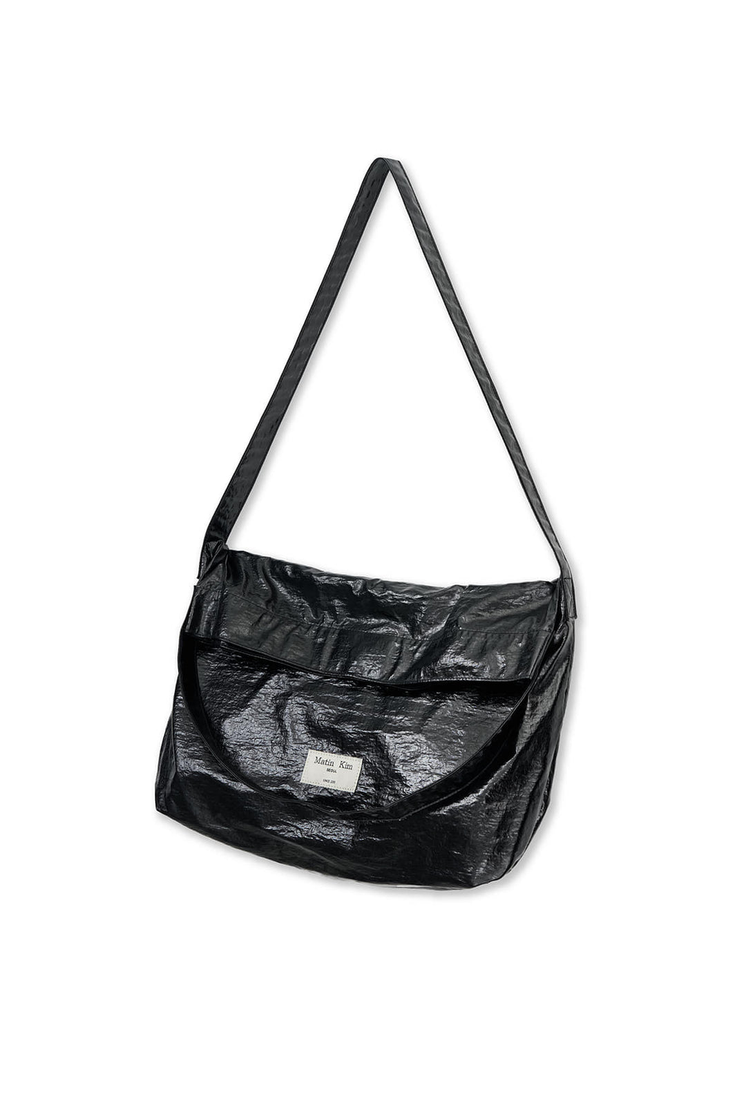 Matin Kim Glossy Light Two Way Bag — Black