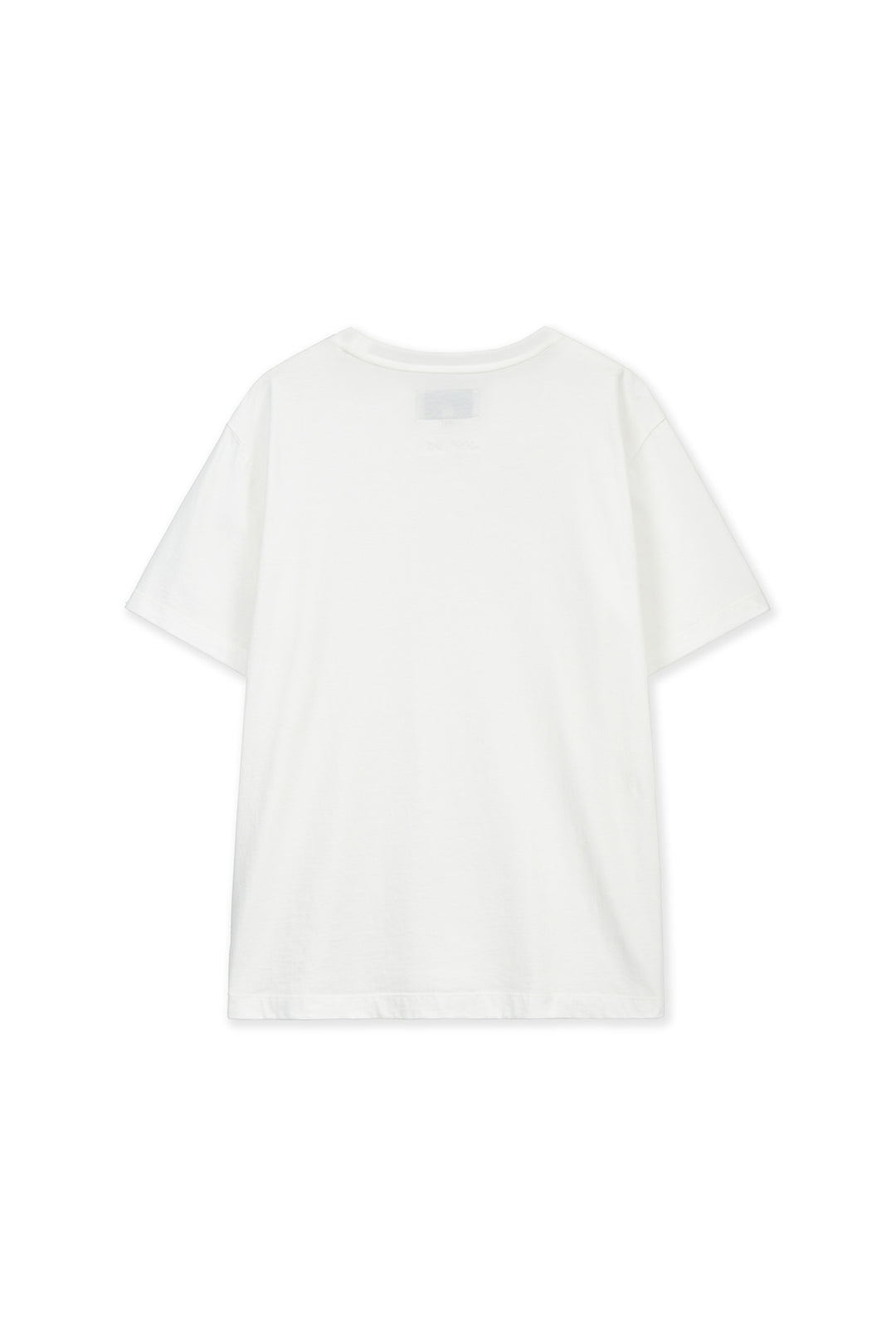 Matin Kim Label Point Lettering Top — White