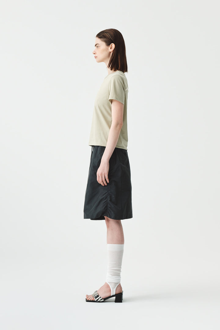 KIMMATIN Back Slit Slim Top in Light — Khaki