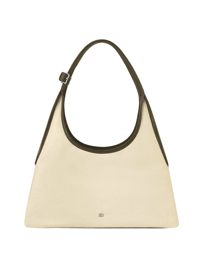 Stand Oil Ringo Bag Mini — Reversible Canvas & Leather — Khaki Brown
