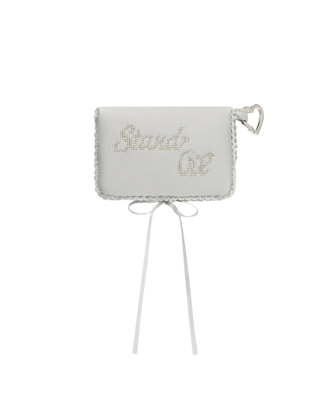 Stand Oil Memory Fluffy Keyring — Silver