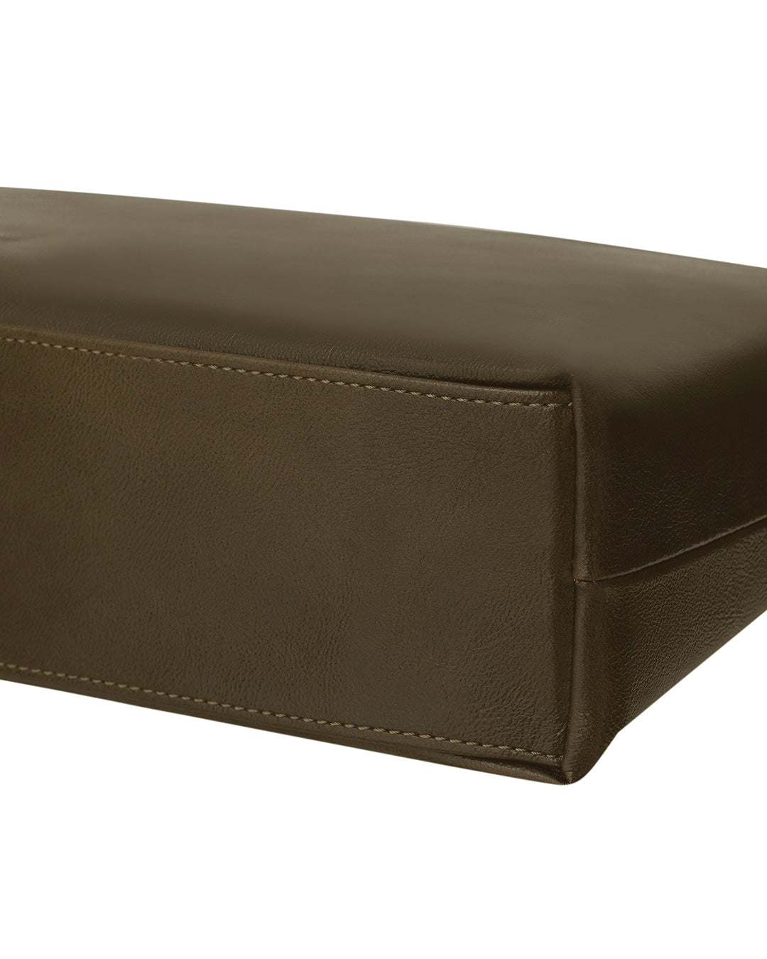 Stand Oil Ringo Bag Mini — Reversible Canvas &amp; Leather — Khaki Brown