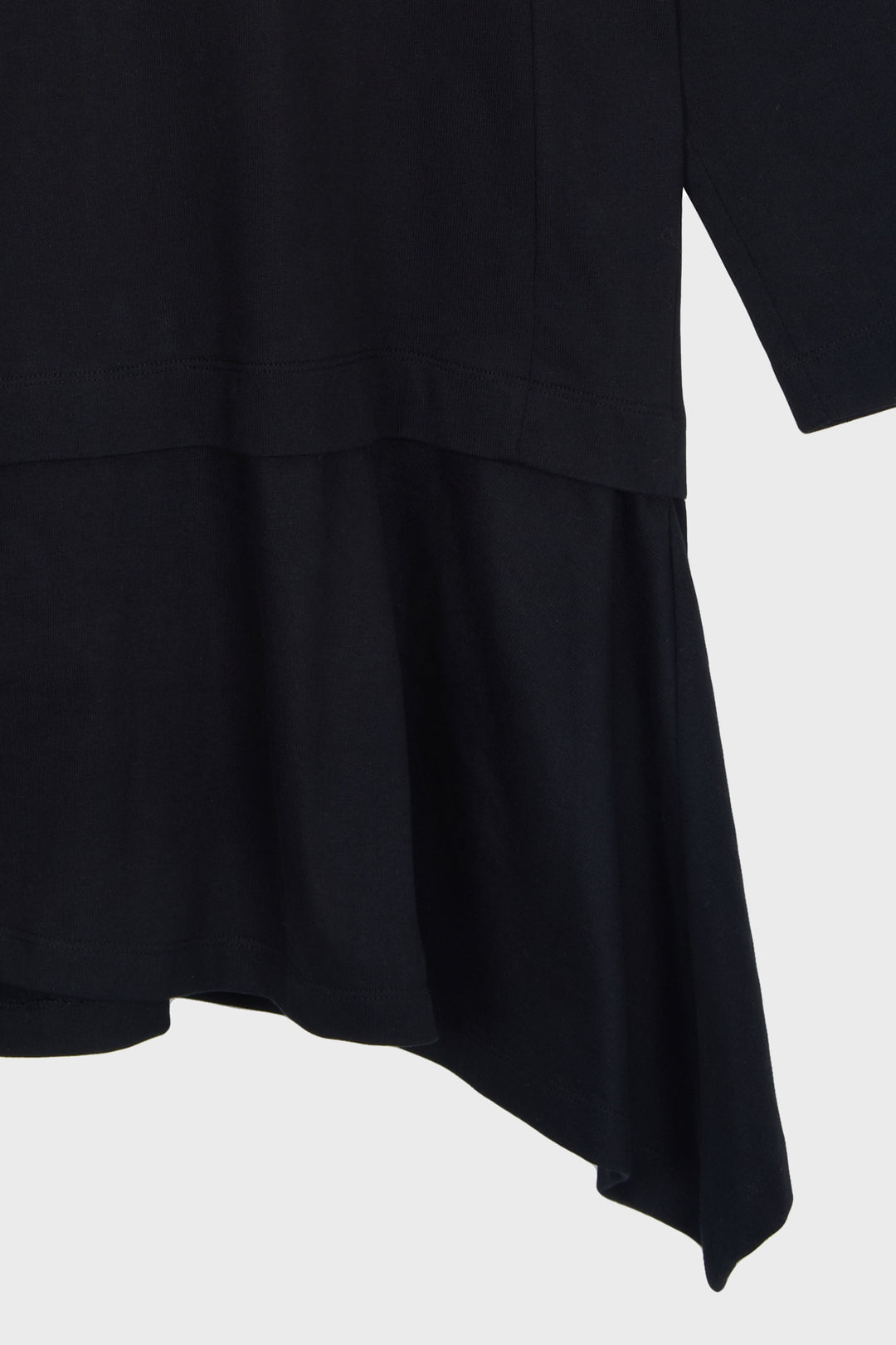 KIMMATIN Back Open Hoody Jersey Dress — Black