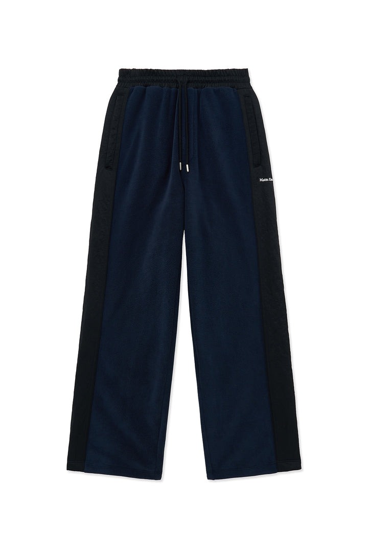 Matin Kim Sherpa Fleece Drawstring Pants — Navy blue