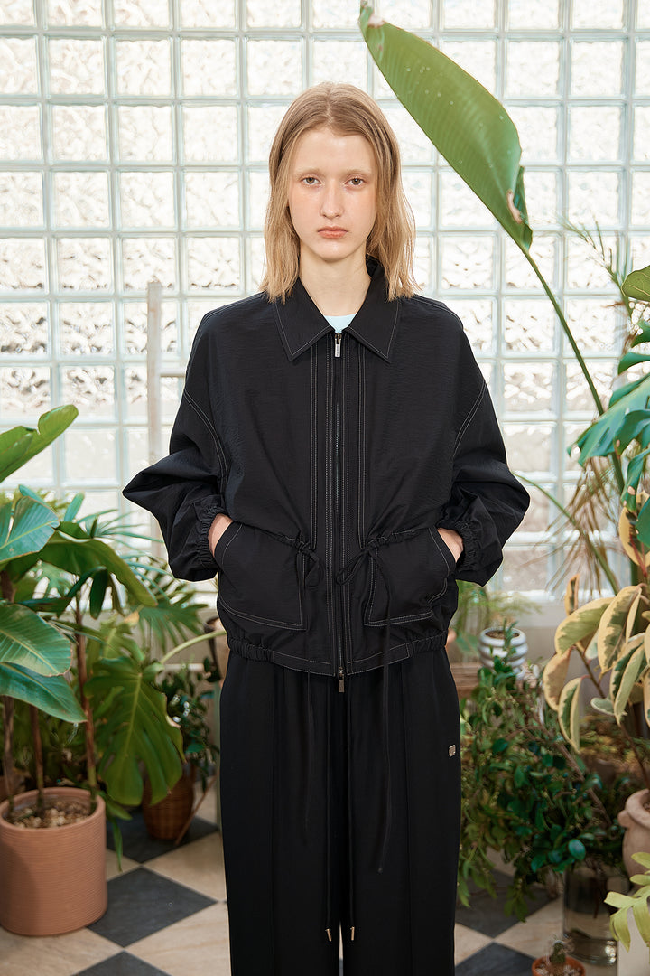 Matin Kim Layered Point String Light Jumper — Black