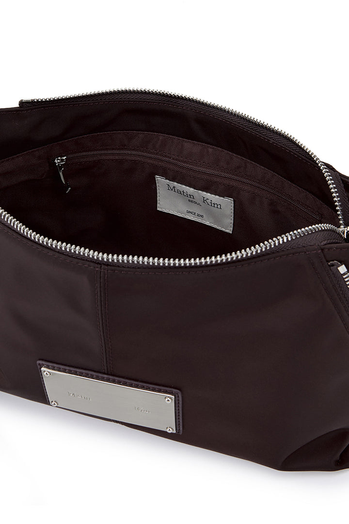 Matin Kim Side Zipper Two-Way Nylon Bag — Wine