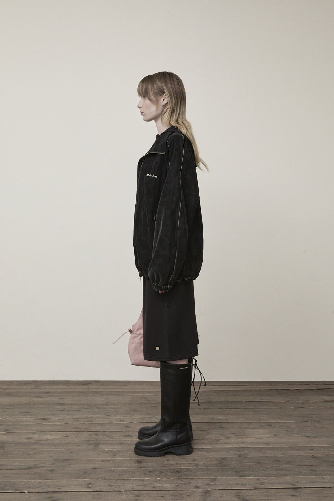 Matin Kim Stitch Point High Neck Jumper — Black