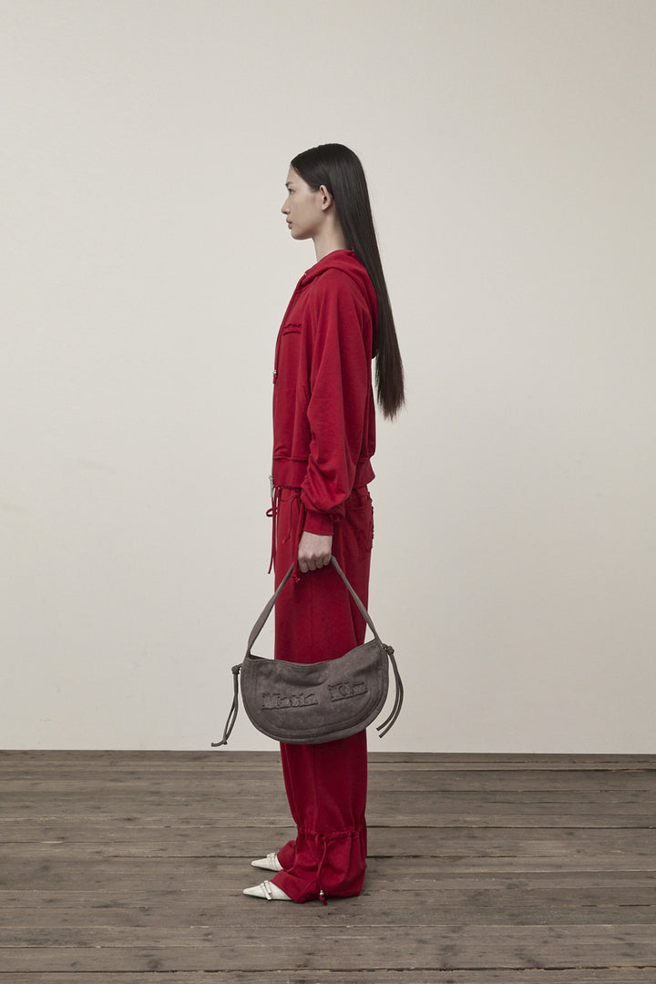Matin Kim String Detail Sweatpants — Red
