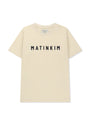 Matin Kim Applique Felt Logo Top — Cream