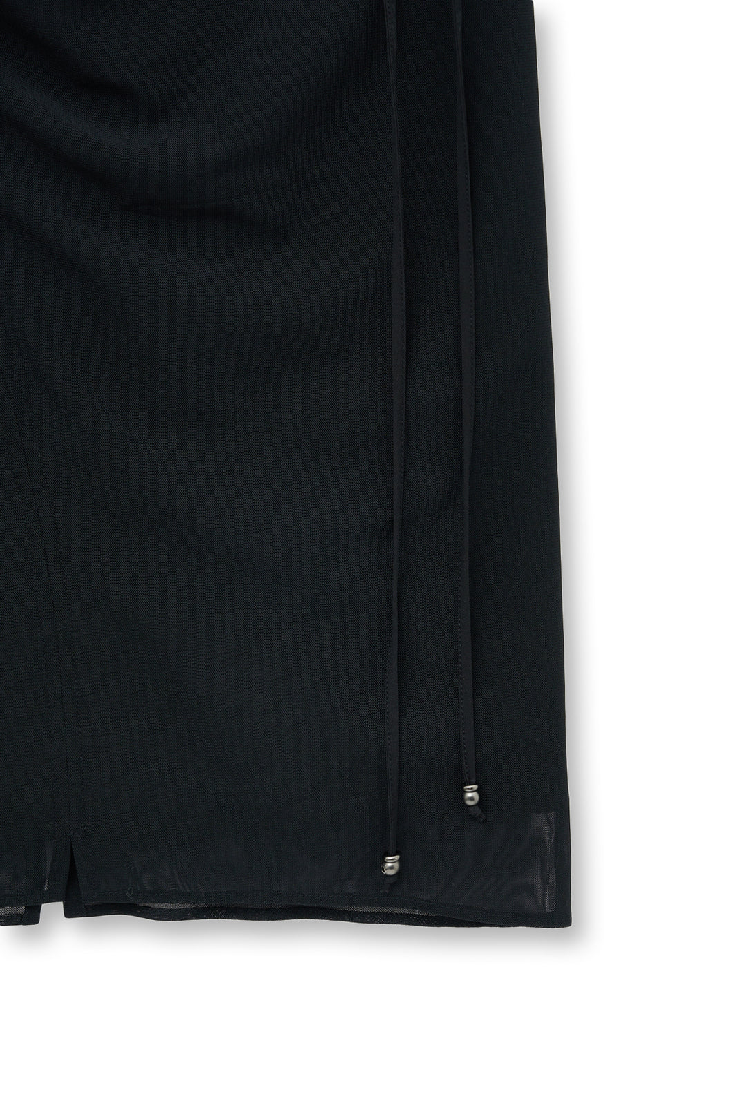 Matin Kim Layered String Midi Skirt — Black