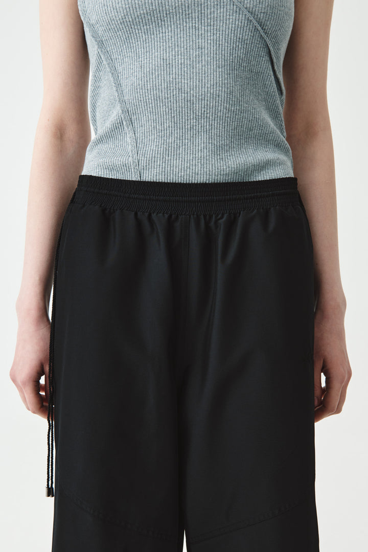 KIMMATIN Side String Track Pants — Black