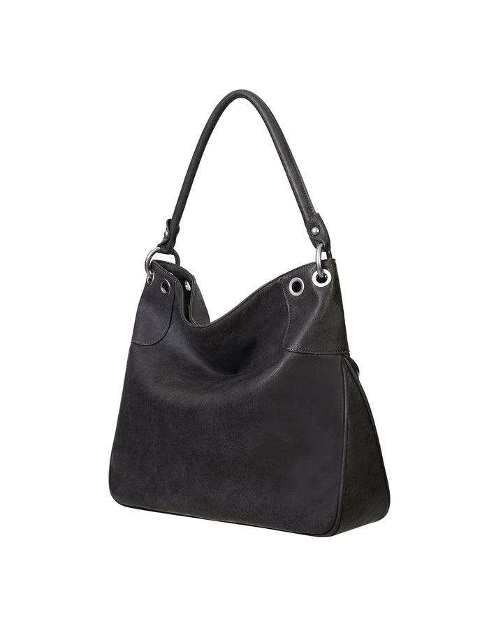 Stand Oil Lua Bag — Nubuck Crossbody — Gray