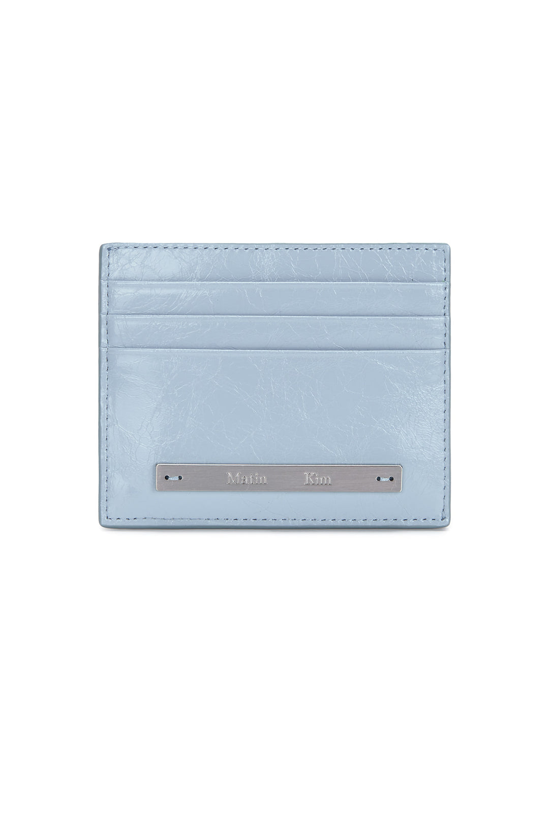 Matin Kim Glossy Slim Metal Card Holder Sky