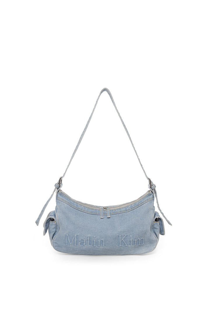 Matin Kim Dust Denim Side Pocket Bag — Light Blue