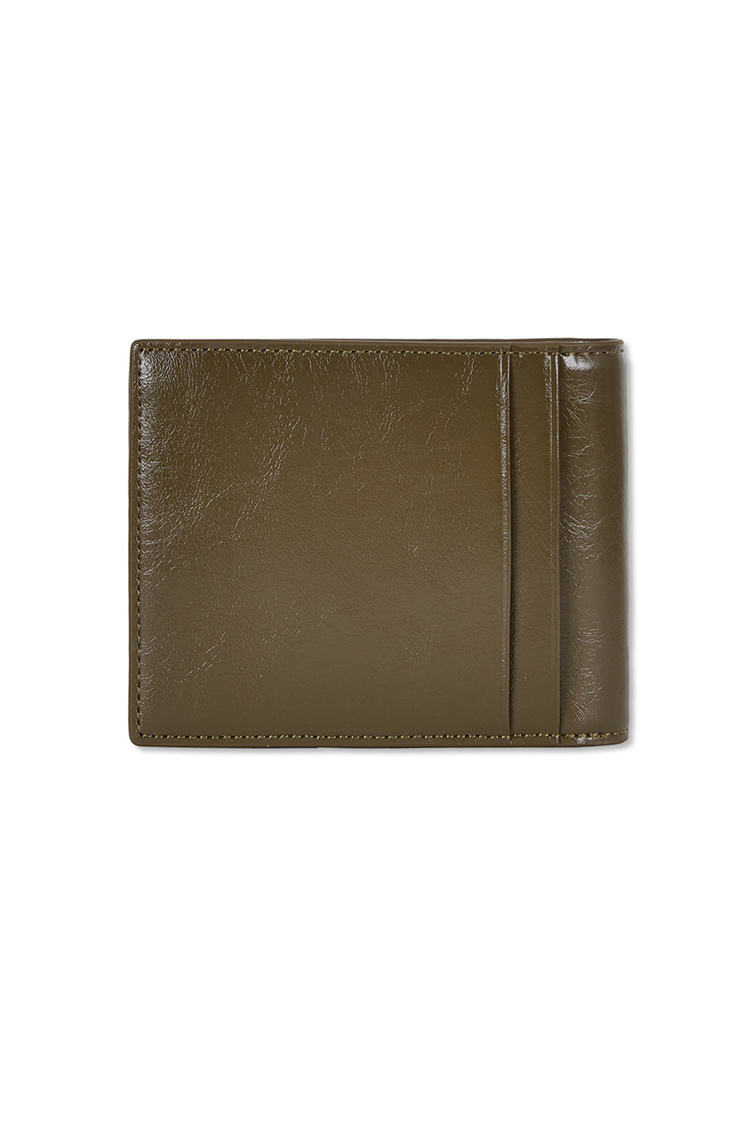 Matin Kim Steel Logo Business Wallet — Khaki
