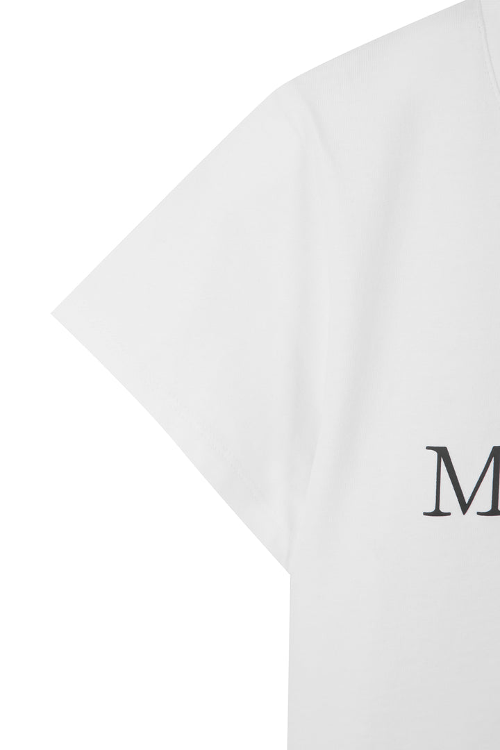 Matin Kim Logo Crop Top — White