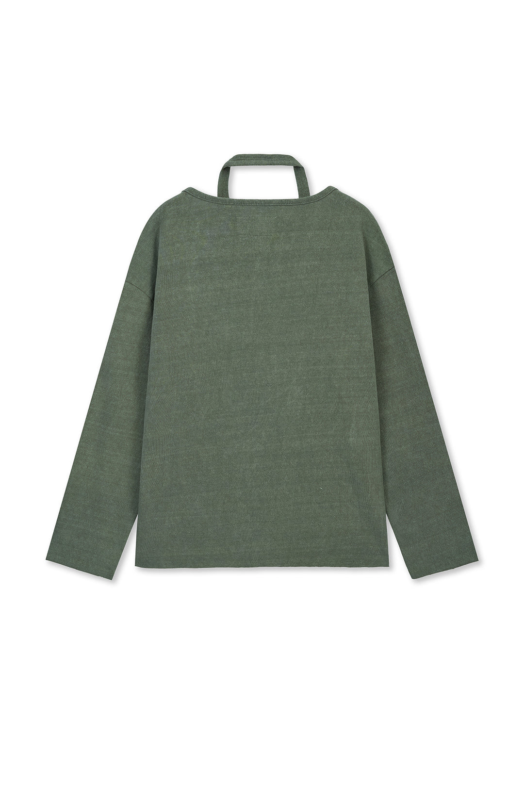Matin Kim Vintage Graphic Layered Top — Khaki