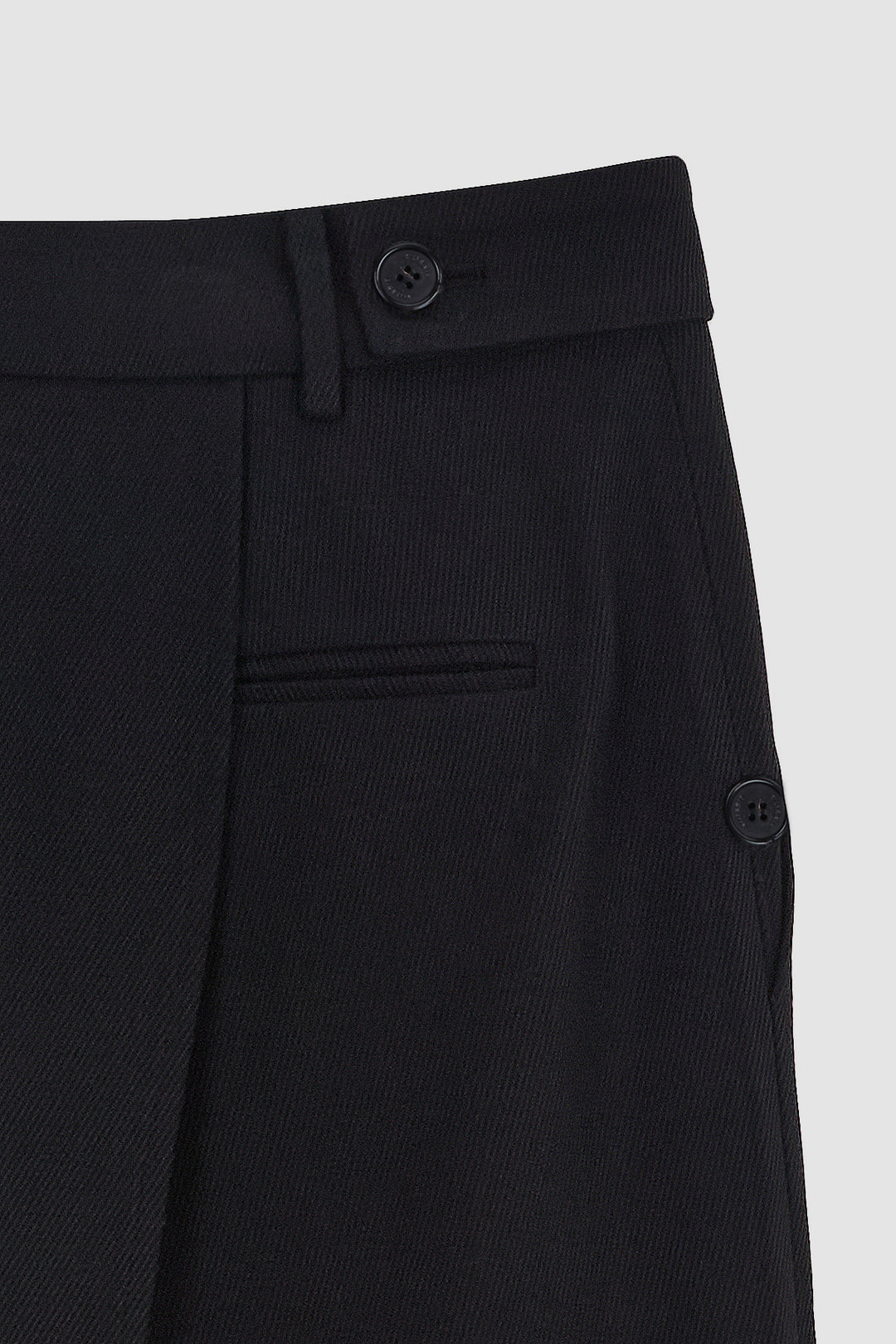 KIMMATIN Skirt Wrap Layered Pants — Black