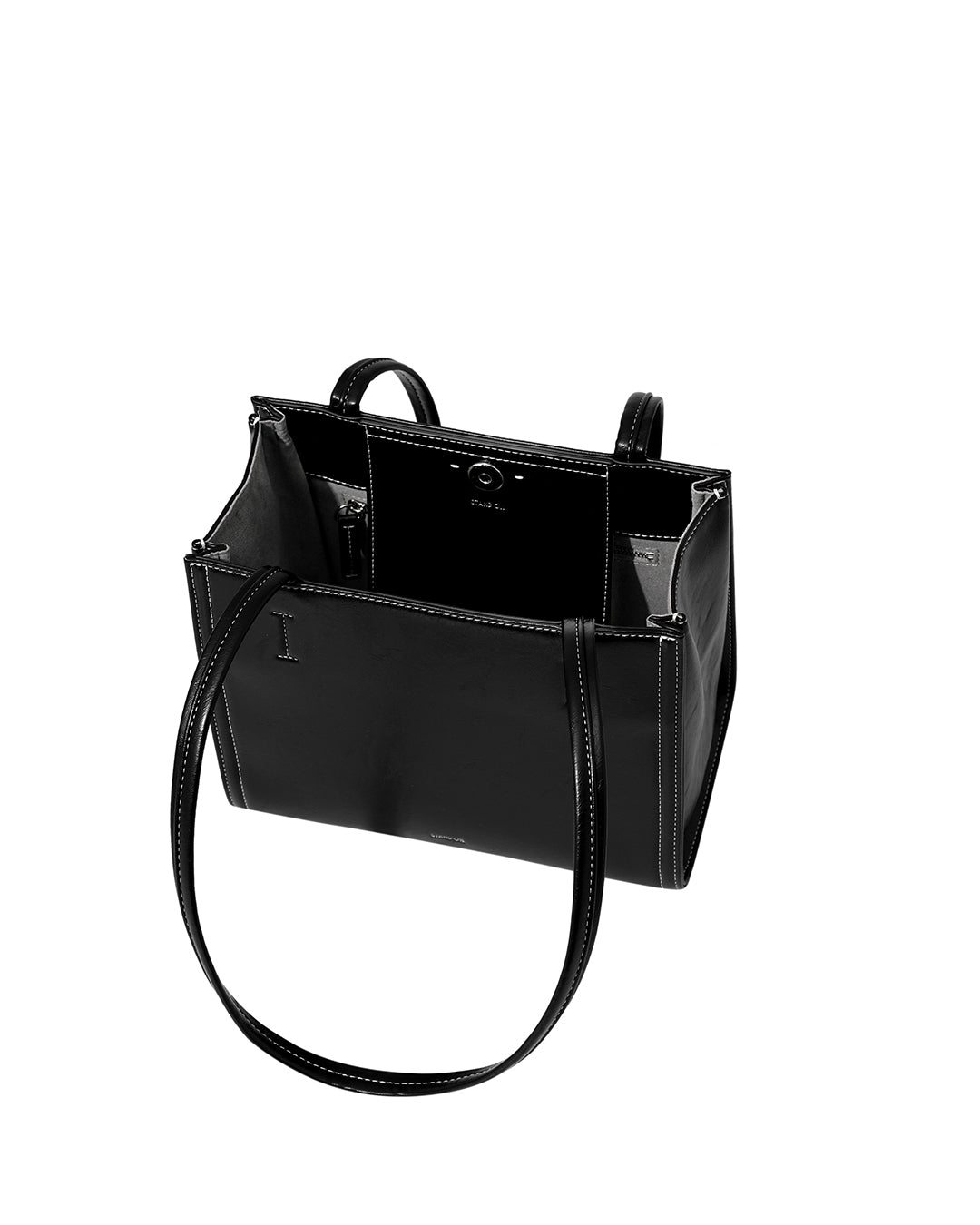 Stand Oil Oblong Mini Bag — Stitch Black