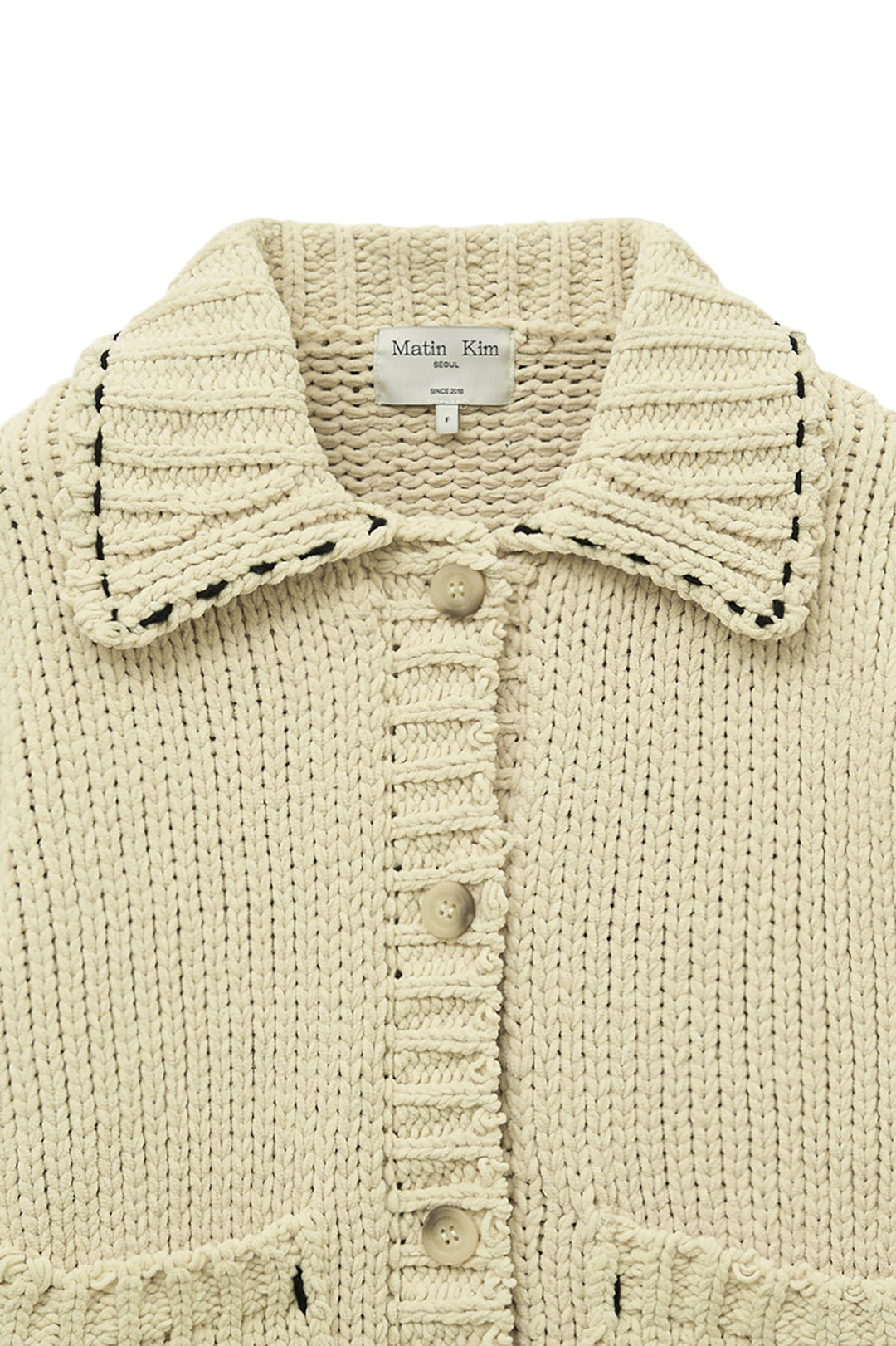 Matin Kim Handmade Collar Knit Cardigan
