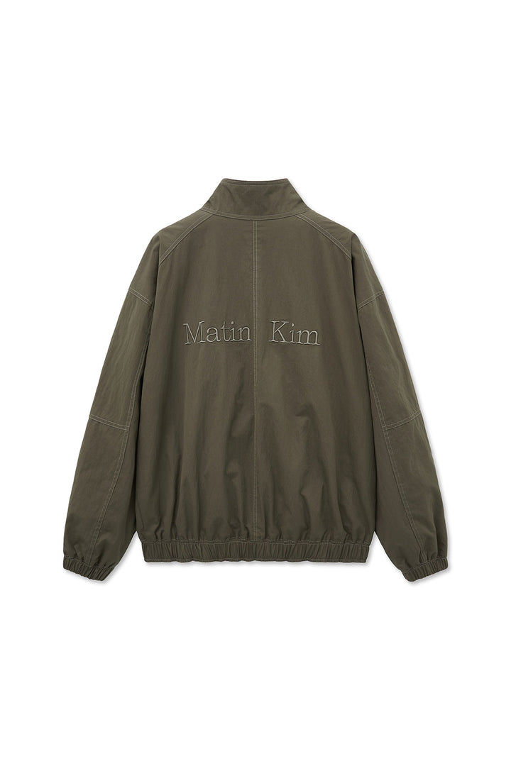 Matin Kim Utility Bomber Jumper in Khaki — Brown