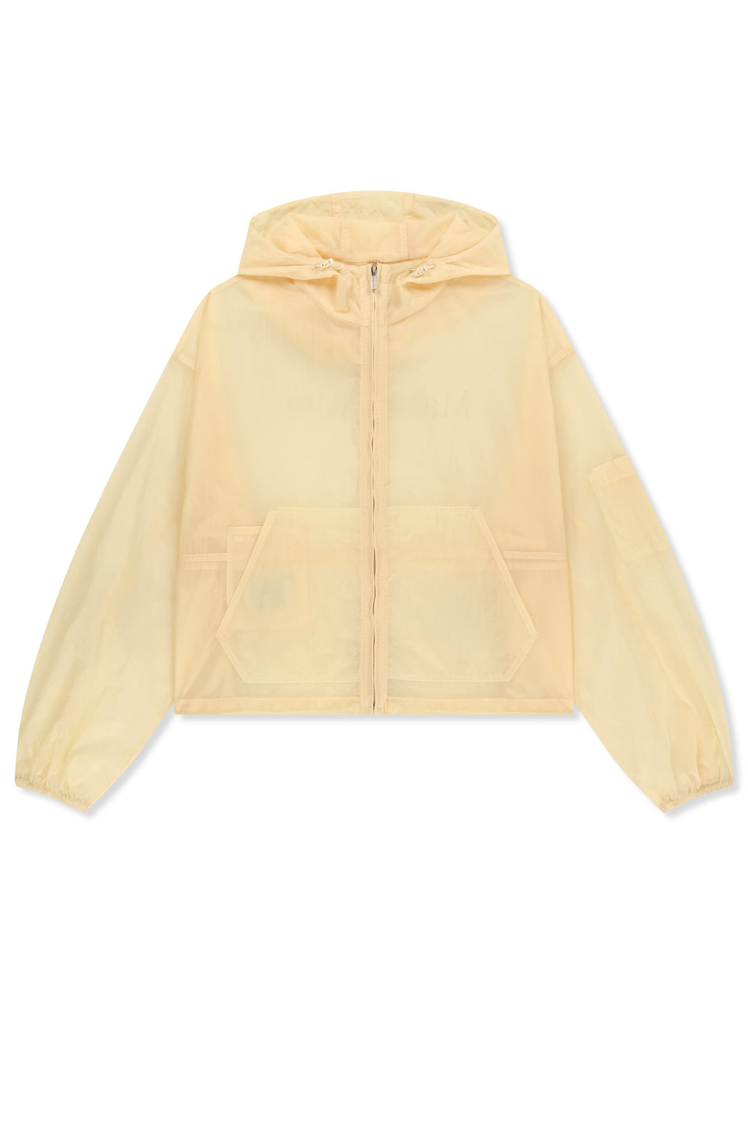 Matin Kim Back Logo Hoody Windbreaker — Cream