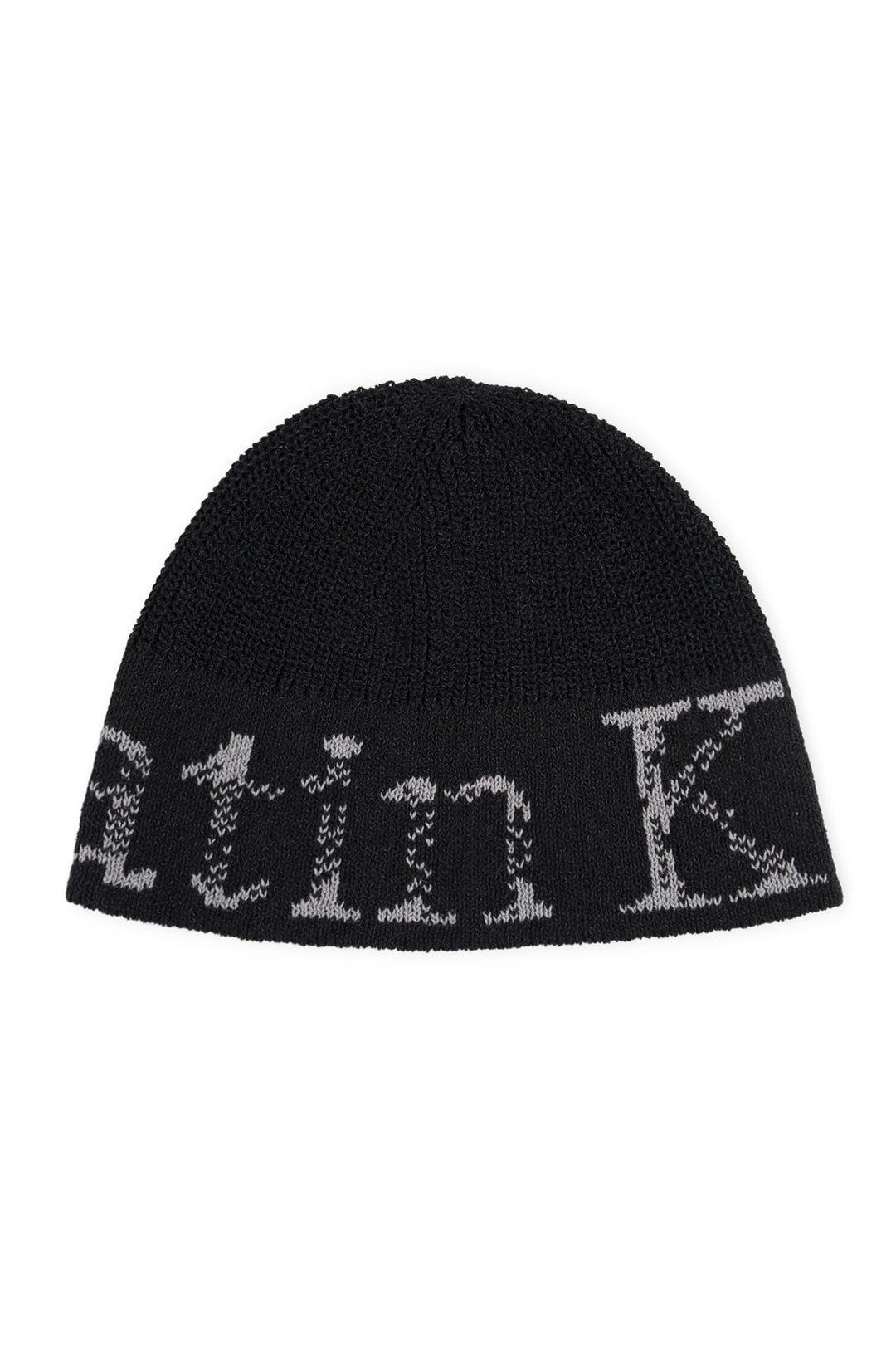Matin Kim Cracked Logo Light Bucket Beanie — Black