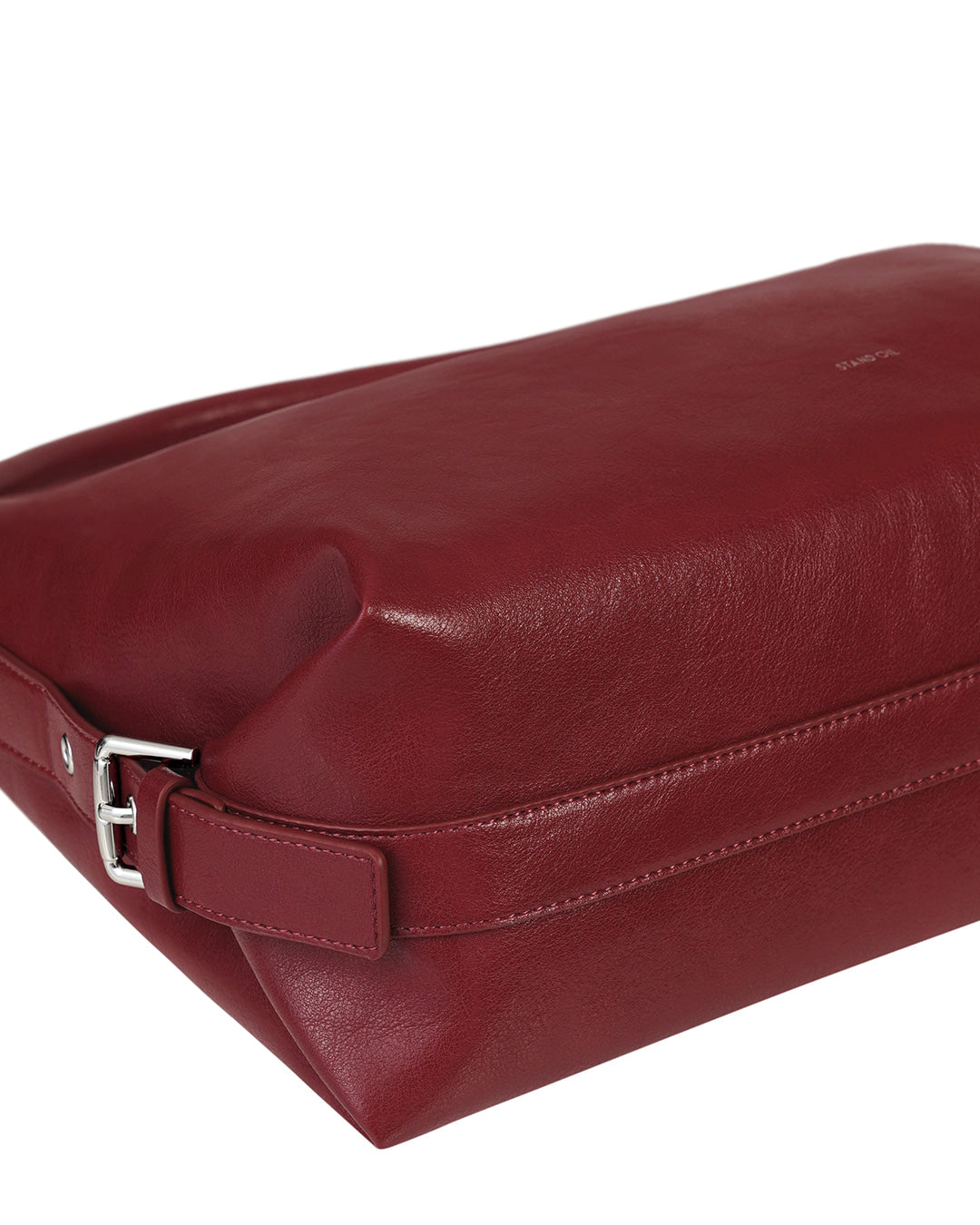 Stand Oil Mushy Bag — Nubuck Slouch Tote — Red wine
