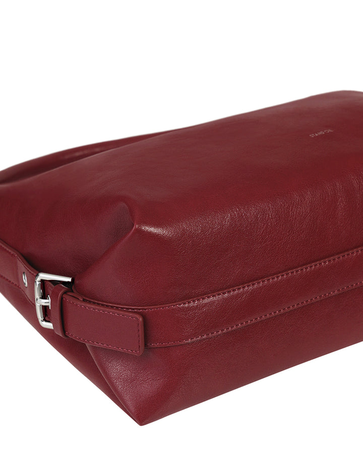 Stand Oil Mushy Bag — Nubuck Slouch Tote — Red wine