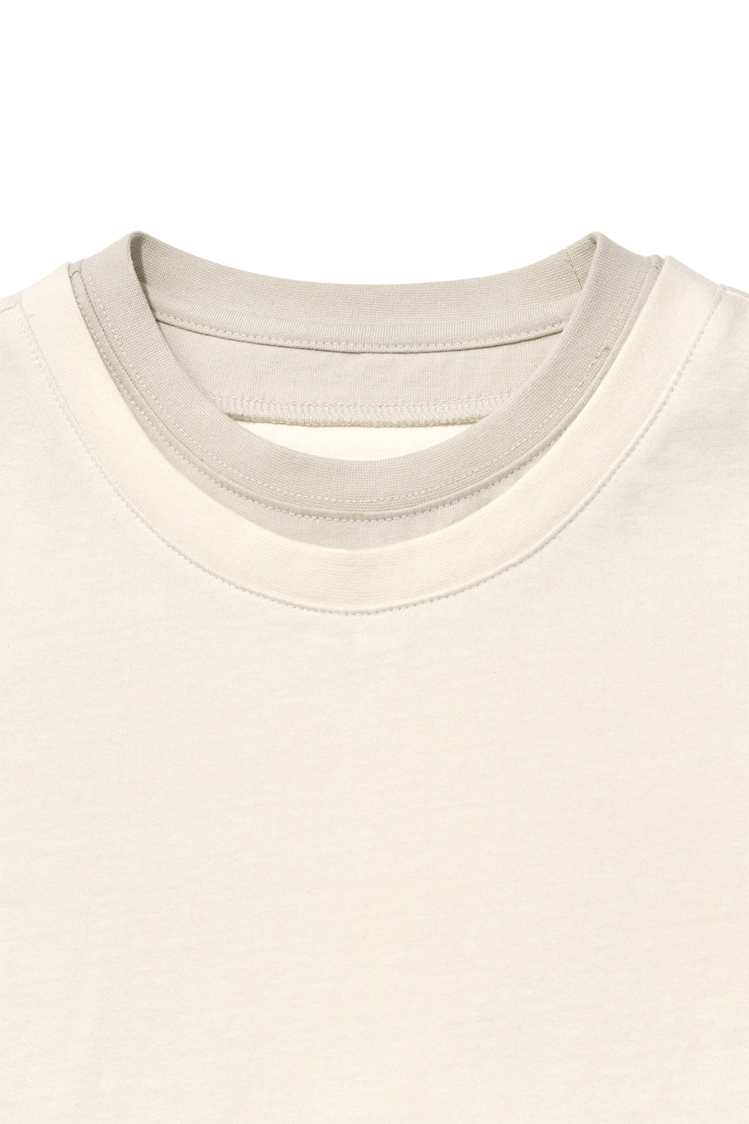 Matin Kim Color Point Layered Top — Ivory
