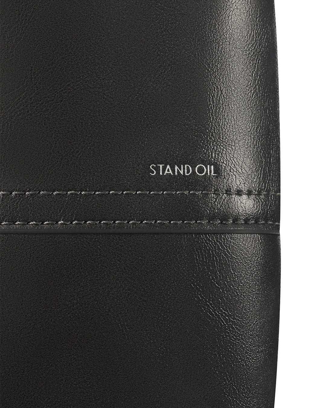 Stand Oil Tovi Bag — Half-Moon Tote — Metallic Gray
